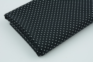 Białe kropki, czarne tło